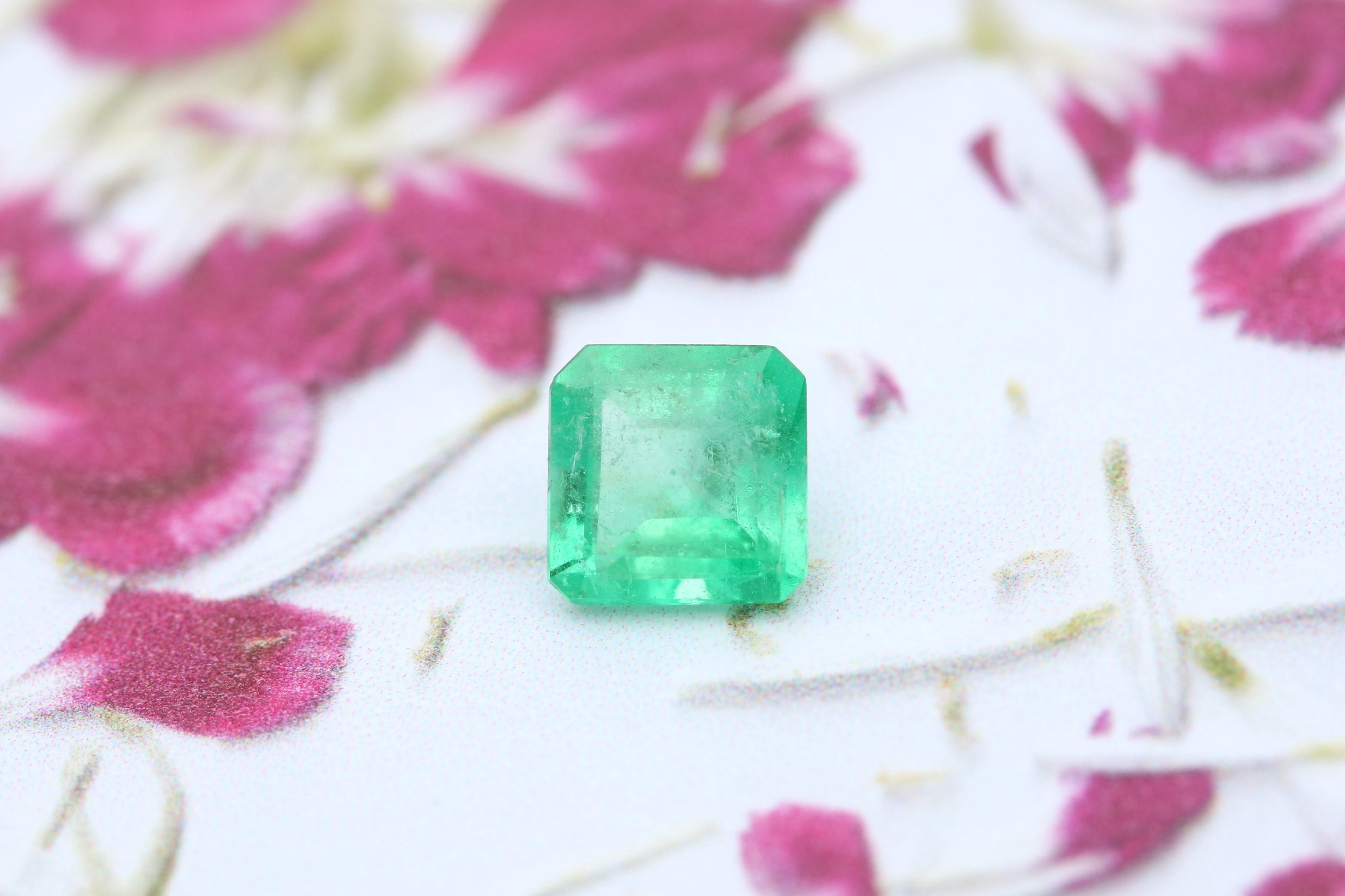 Emerald Cut Emerald, 5.5x5.5mm